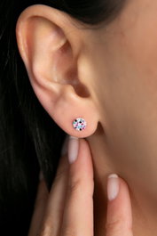 Heliophilia Silver Pendientes de Plata de Ley 925 con Rodio, 5,9 mm